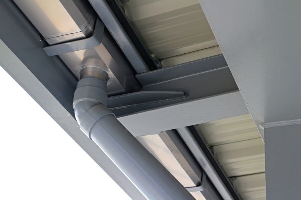 PVC Downspout Installation in Clearfield