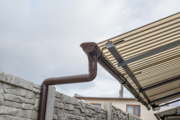 Plastic Downspout Installation in Clearfield